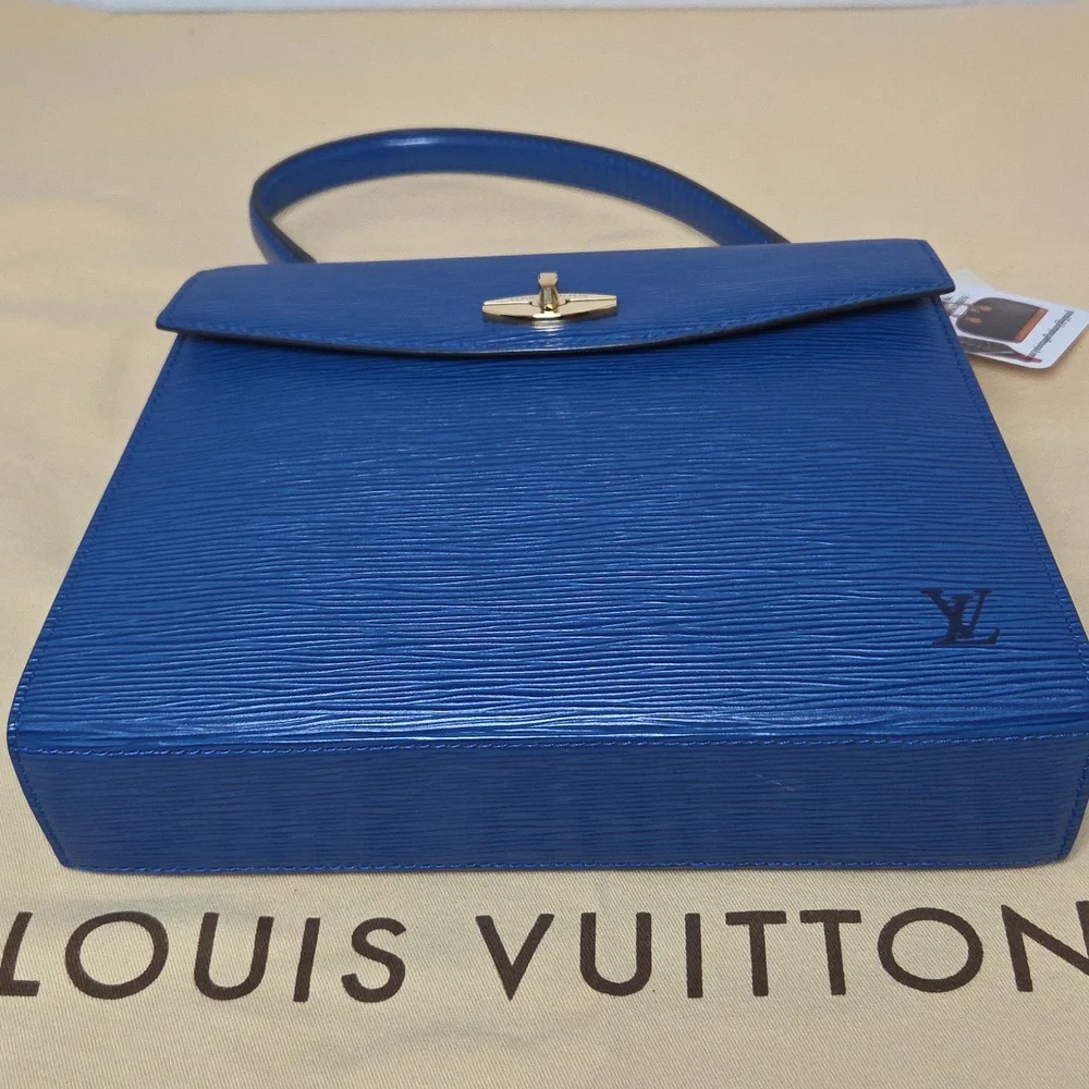 LOUIS VUITTON VINTAGE 1992 ULTRA RARE EPI LEATHER MALESHERBES BAG EXCELLENT COND - Picture 11 of 17
